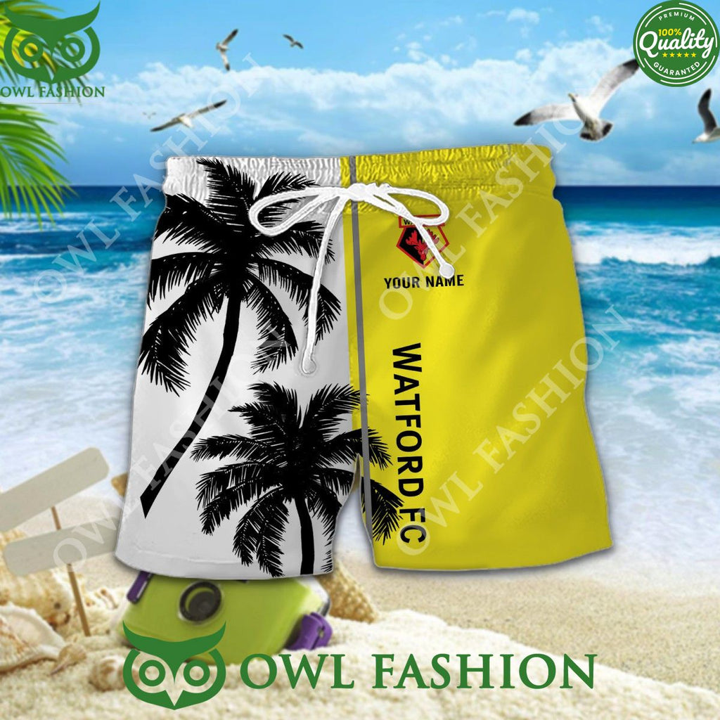 Watford EFL Summer Tropical Beach 2024 Personalized Hawaiian Shirt