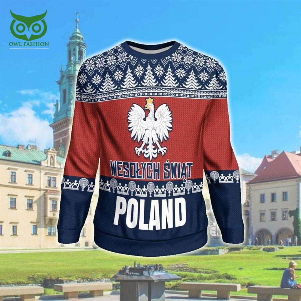 Wesolych Swiat Poland 3d All Over Print Ugly Christmas Sweater Sweatshirt Christmas