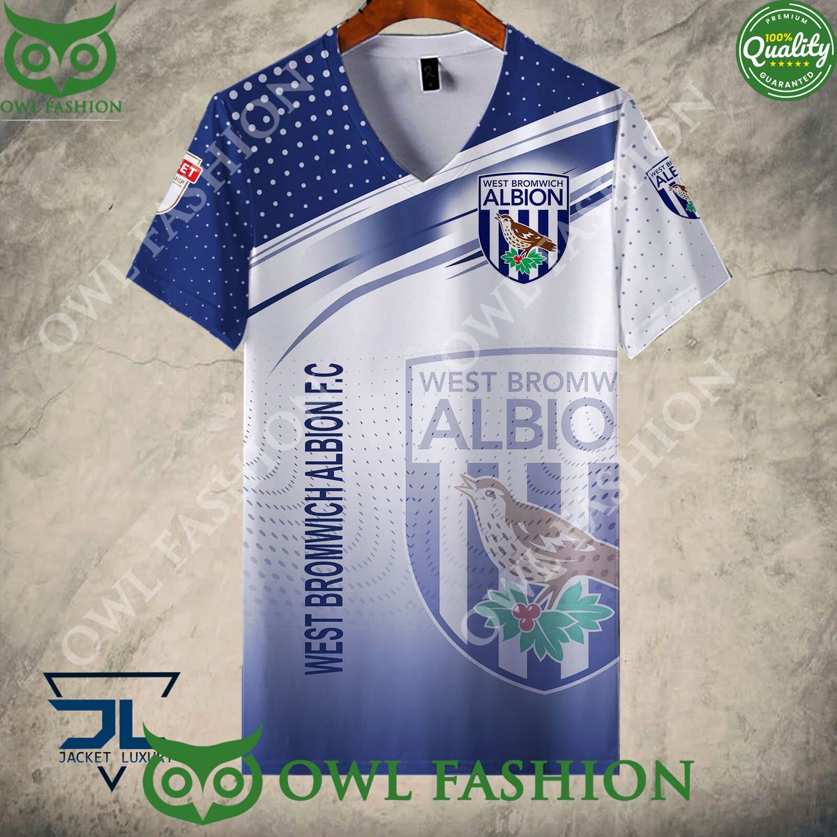 West Bromwich Albion F.C EFL Championship 3D Hoodie Tshirt