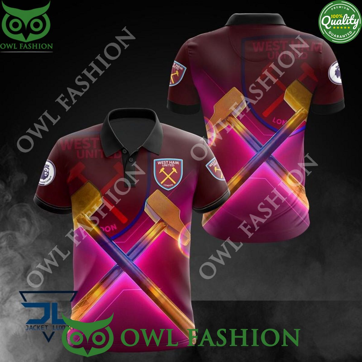 West Ham United FC Hammer Logo polo shirt