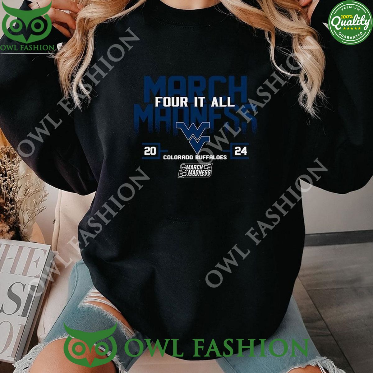 West Virginia Mountaineer 2024 Ncaa March Madness Four It All TShirt