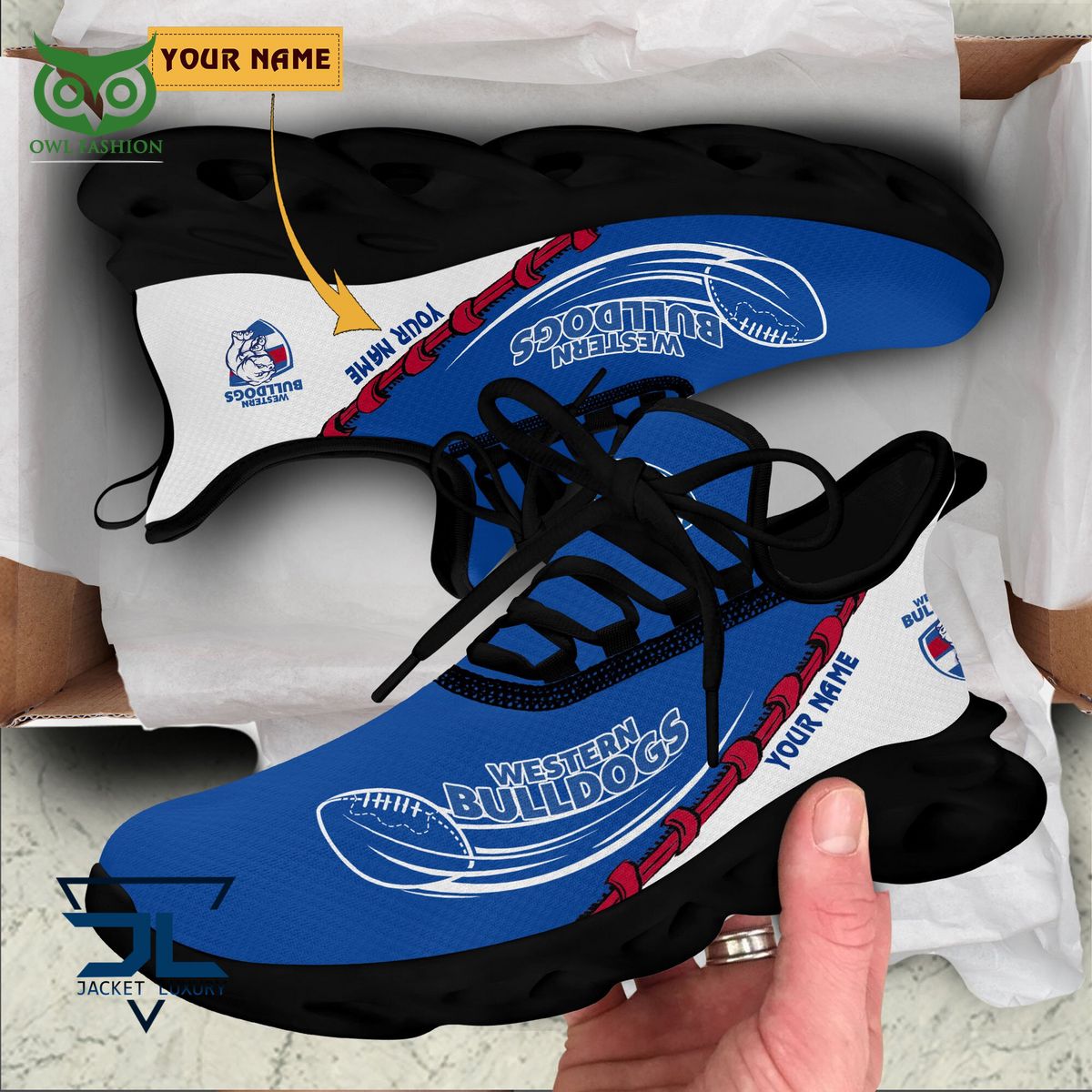 Western Bulldogs Football Club AFL Personalized Max Soul Shoes