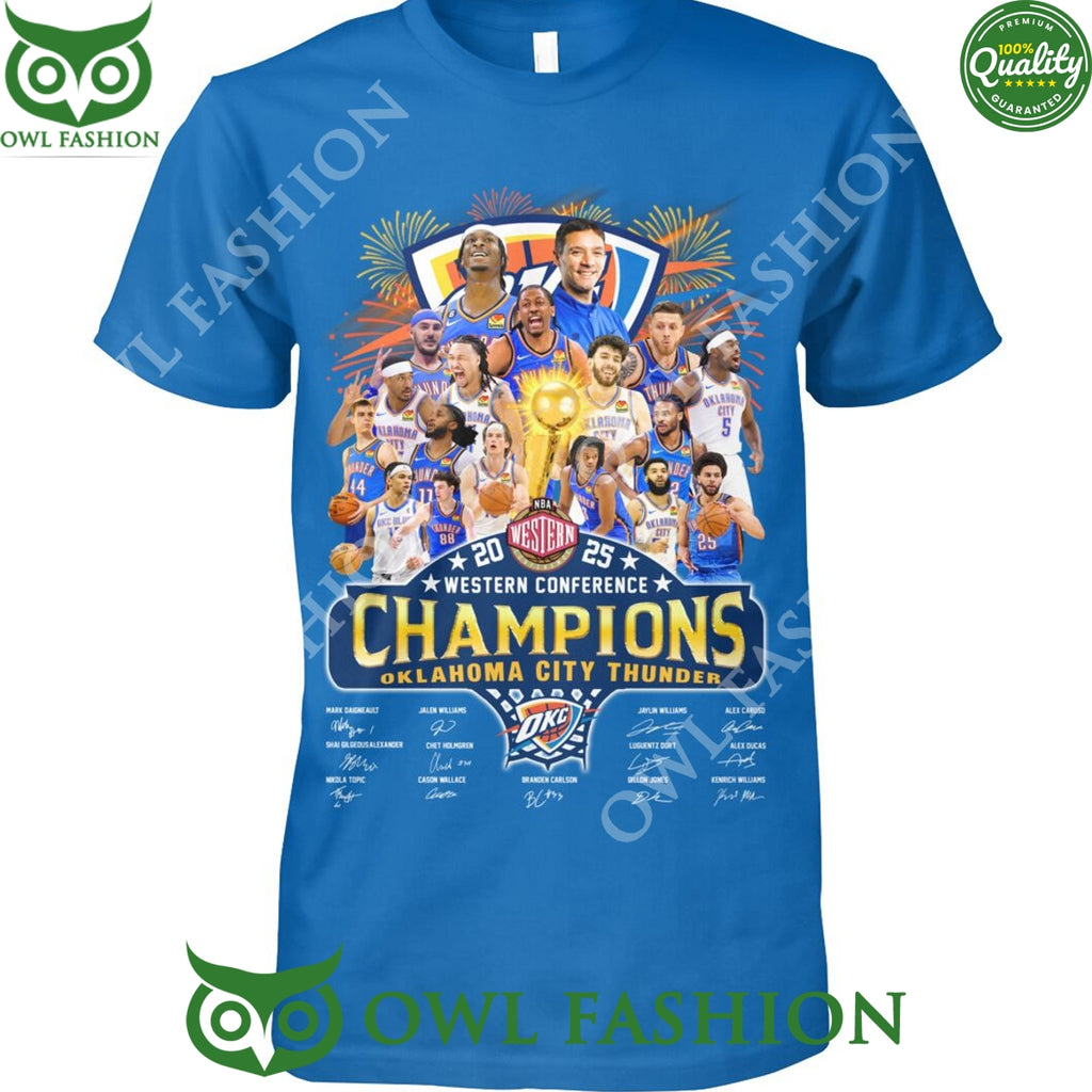 Western Conference Champions Oklahoma City thunder basketball t shirt