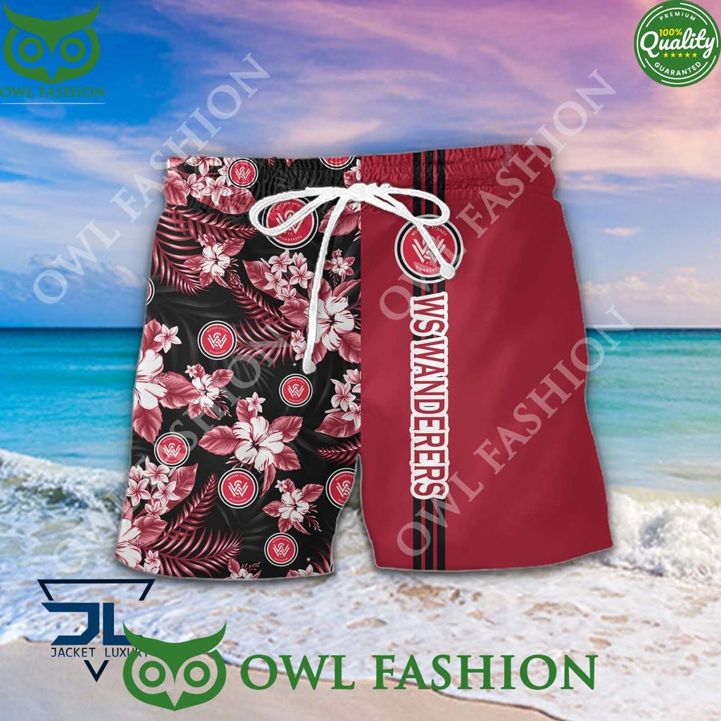 Western Sydney Wanderers FC A League Football Hawaiian shirt and short