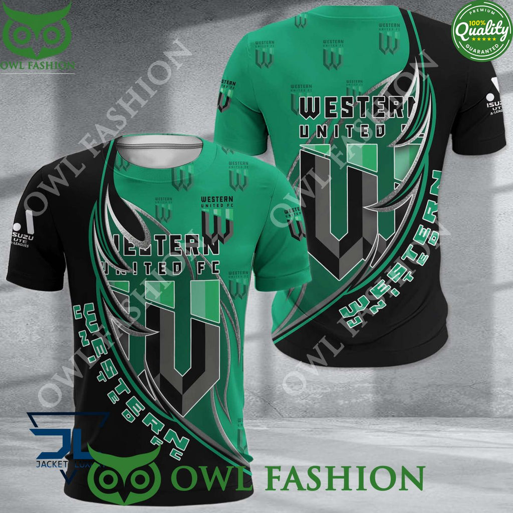 Western United FC A League Football 3D shirt hoodie
