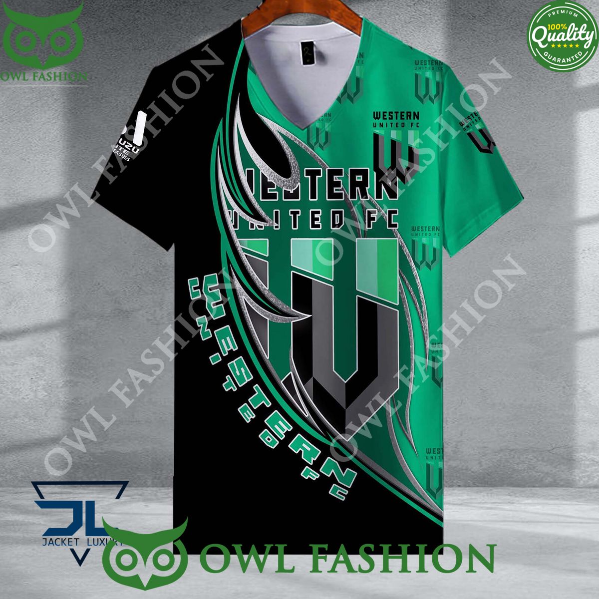 Western United FC A League Football 3D shirt hoodie