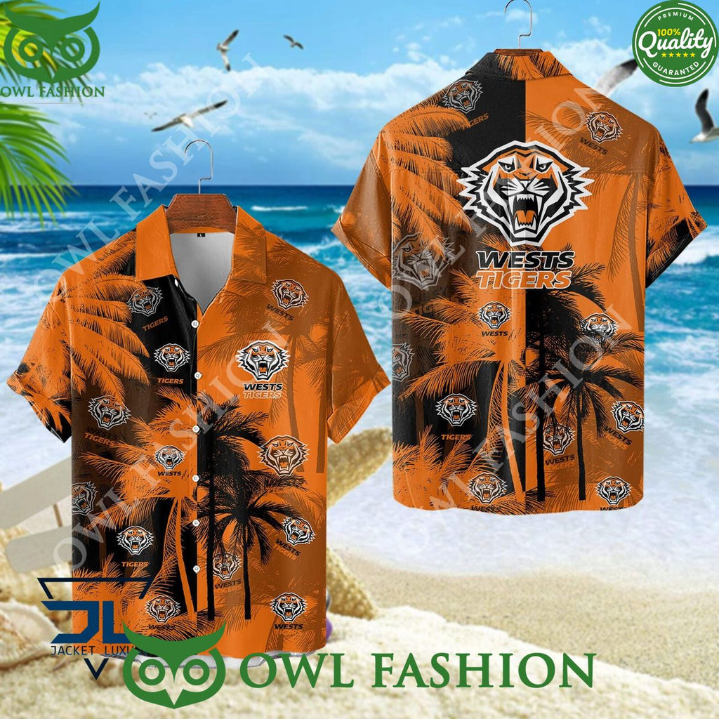 Wests Tigers NRL Australasia Football Rugby Hawaiian shirt and short