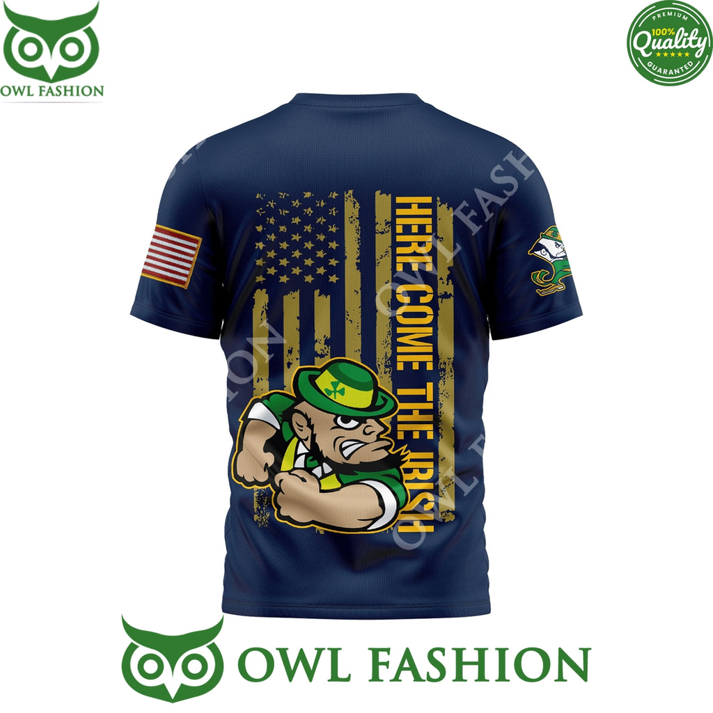 Notre Dame Fighting Irish Here Come The Irish 3D t Shirt