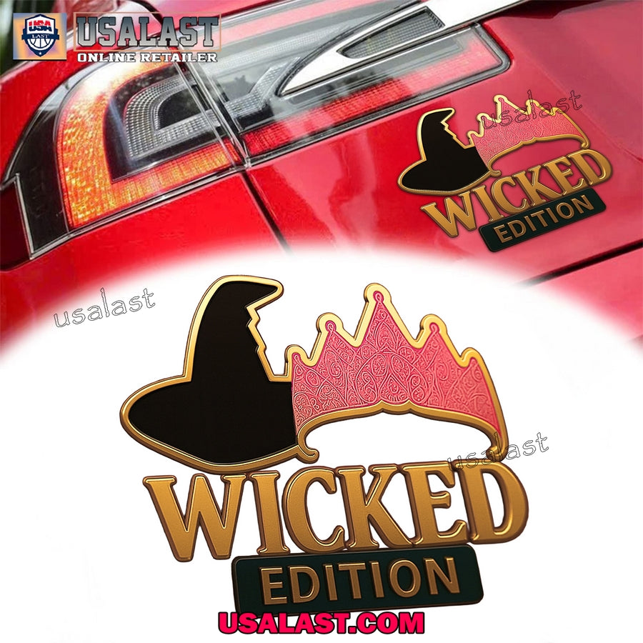 Wicked Movie Edition Car Emblem Custom 3D Badge
