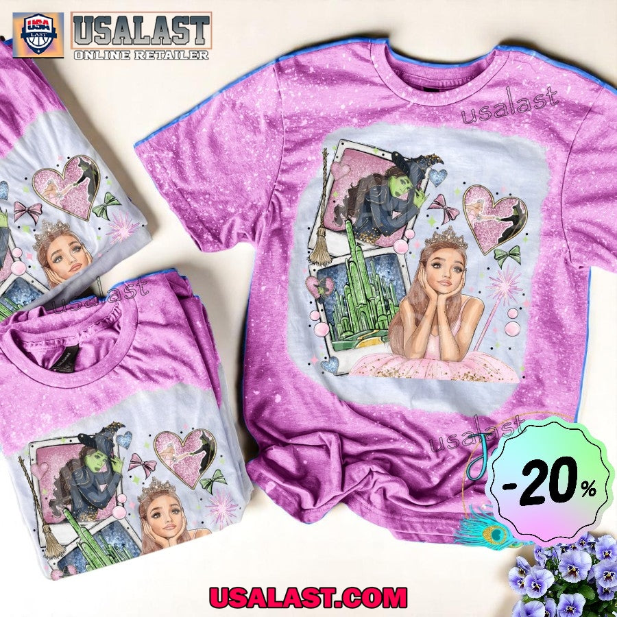 Wicked Movie Unisex Bleached Tee Shirt