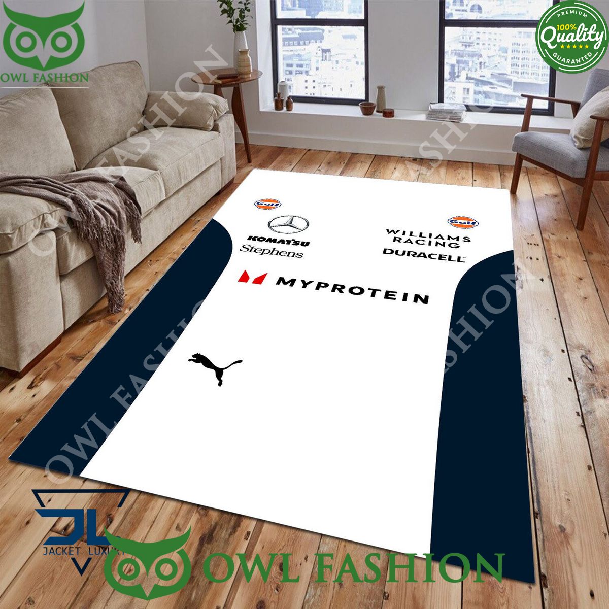 Williams Racing Leading Formula One Rug Carpet Living Room Decor