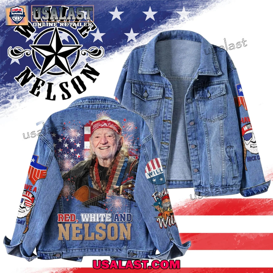 Willie Nelson 4th Of July Custom Denim Jacket