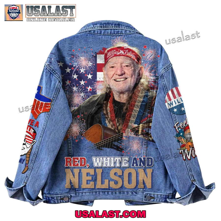 Willie Nelson 4th Of July Custom Denim Jacket