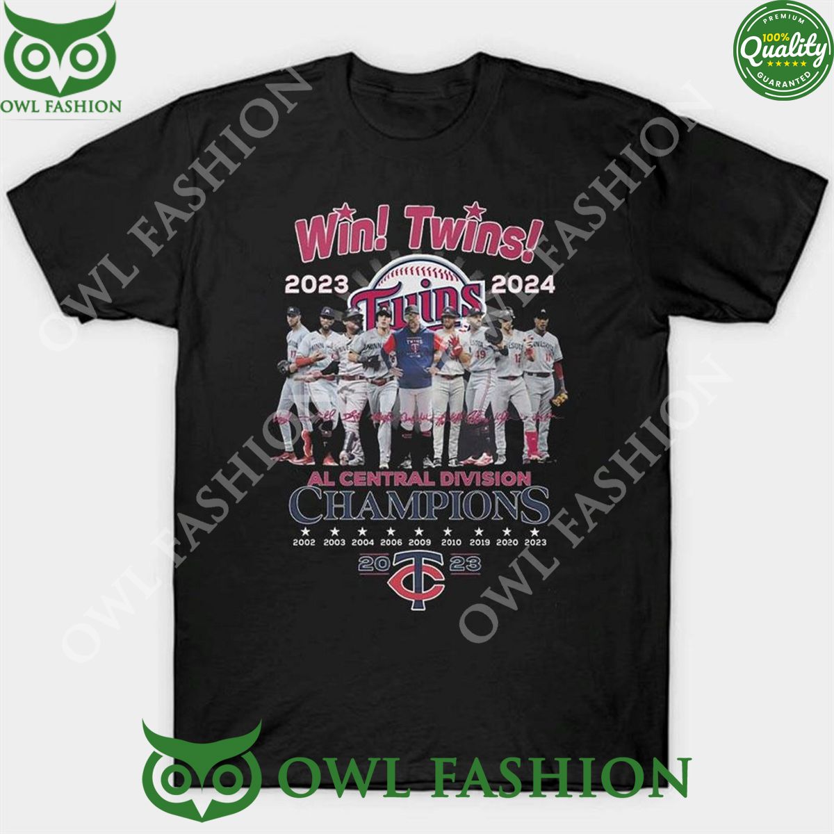 Win Twins Al Central Division Champions 2023 2024 Minnesota Twins Tshirt