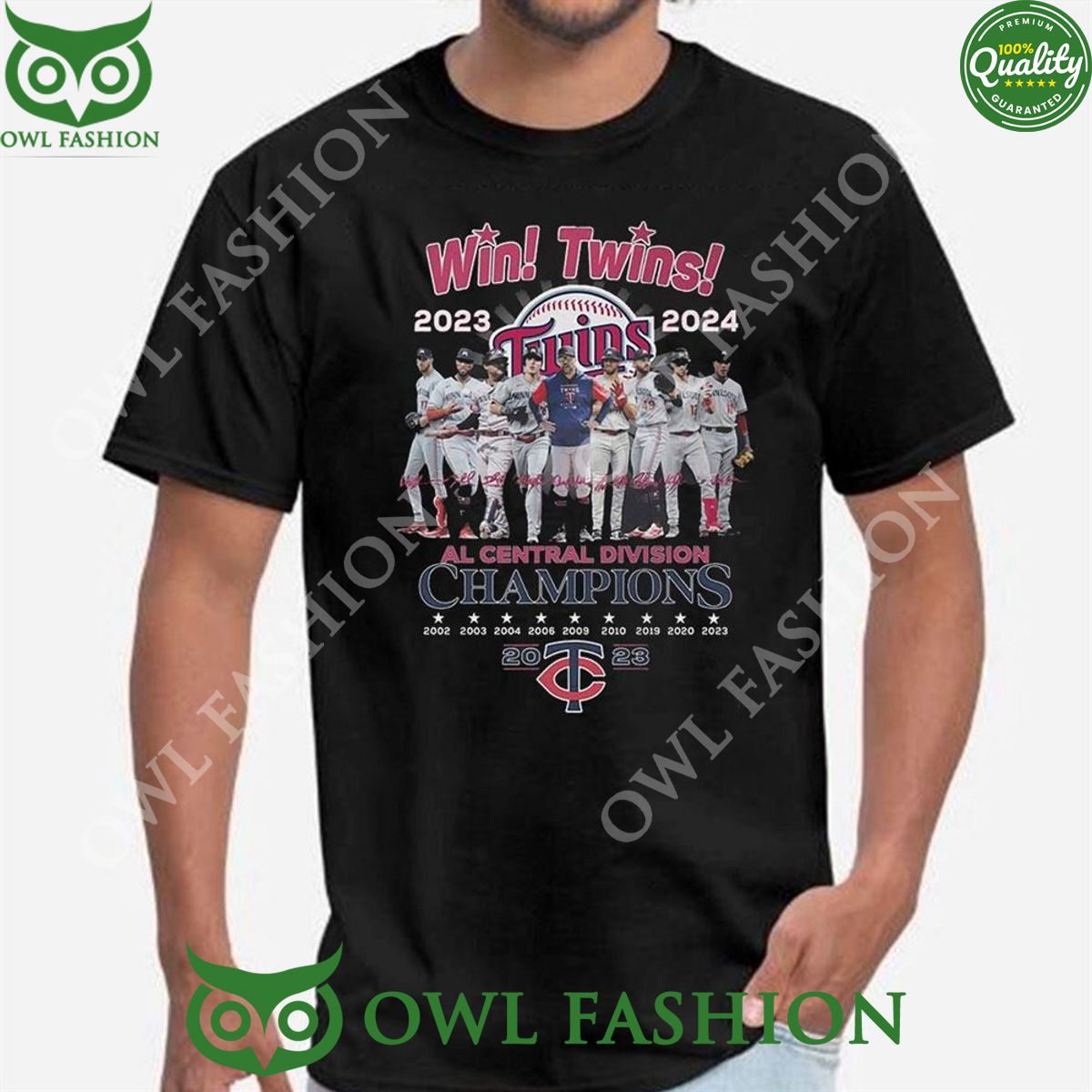 Win Twins Al Central Division Champions 2023 2024 Minnesota Twins Tshirt