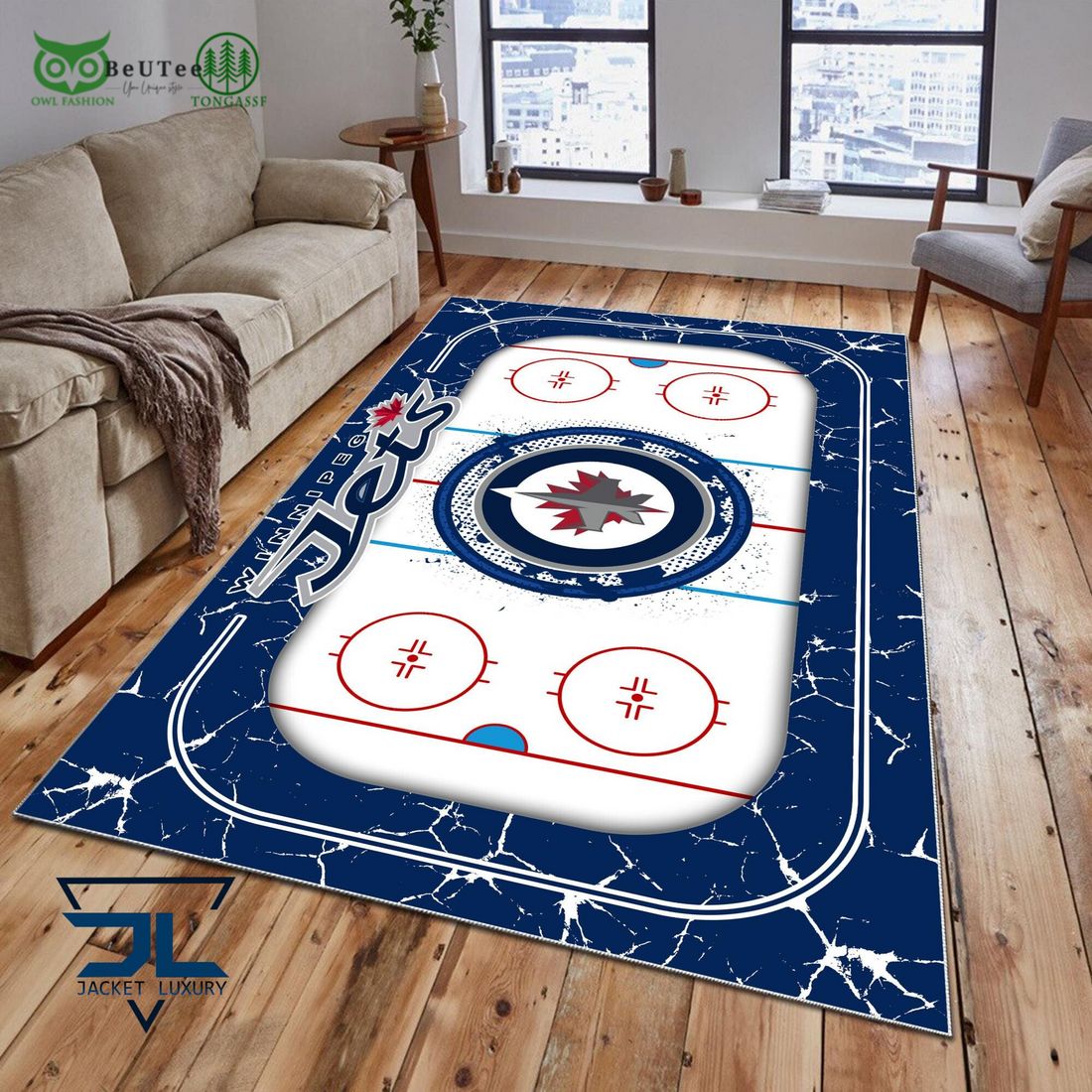 Winnipeg Jets NHL Hockey Team Carpet Rug
