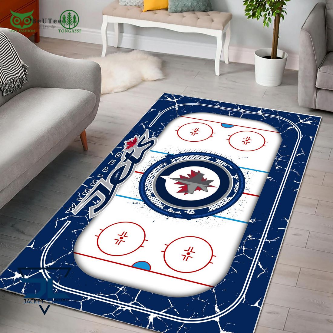 Winnipeg Jets NHL Hockey Team Carpet Rug