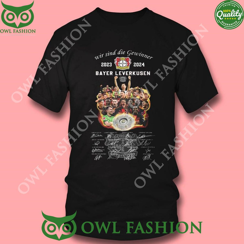 Wir Sind Die Gewinner 2023 2024 Bayer Leverkusen Shirt Hoodie