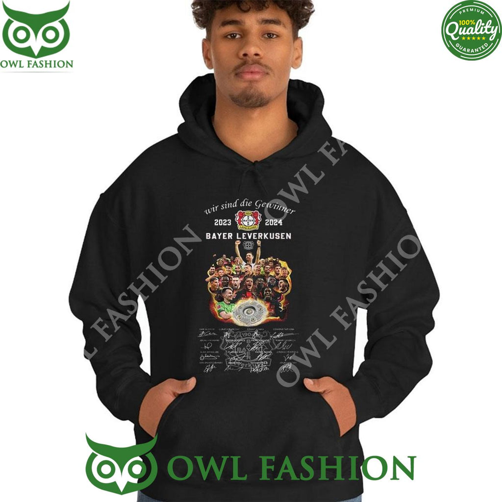Wir Sind Die Gewinner 2023 2024 Bayer Leverkusen Shirt Hoodie