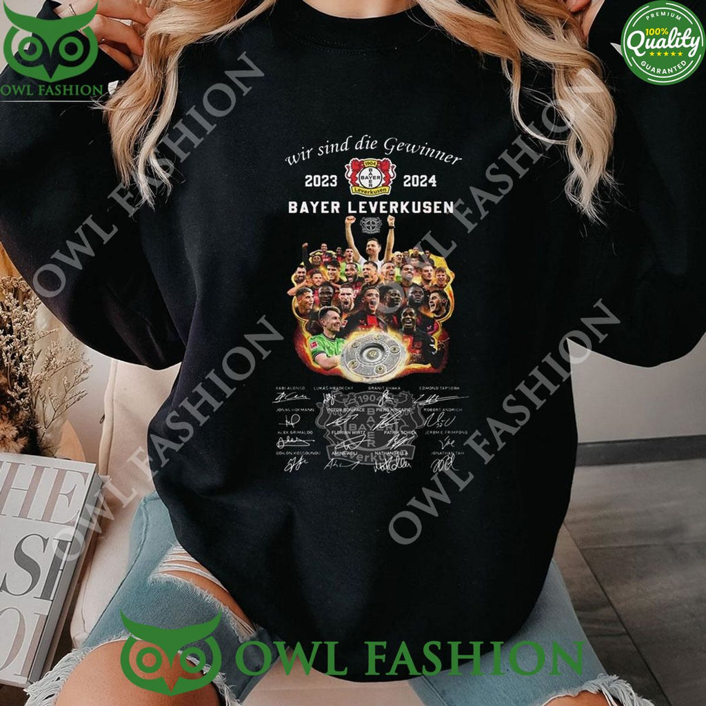 Wir Sind Die Gewinner 2023 2024 Bayer Leverkusen Shirt Hoodie