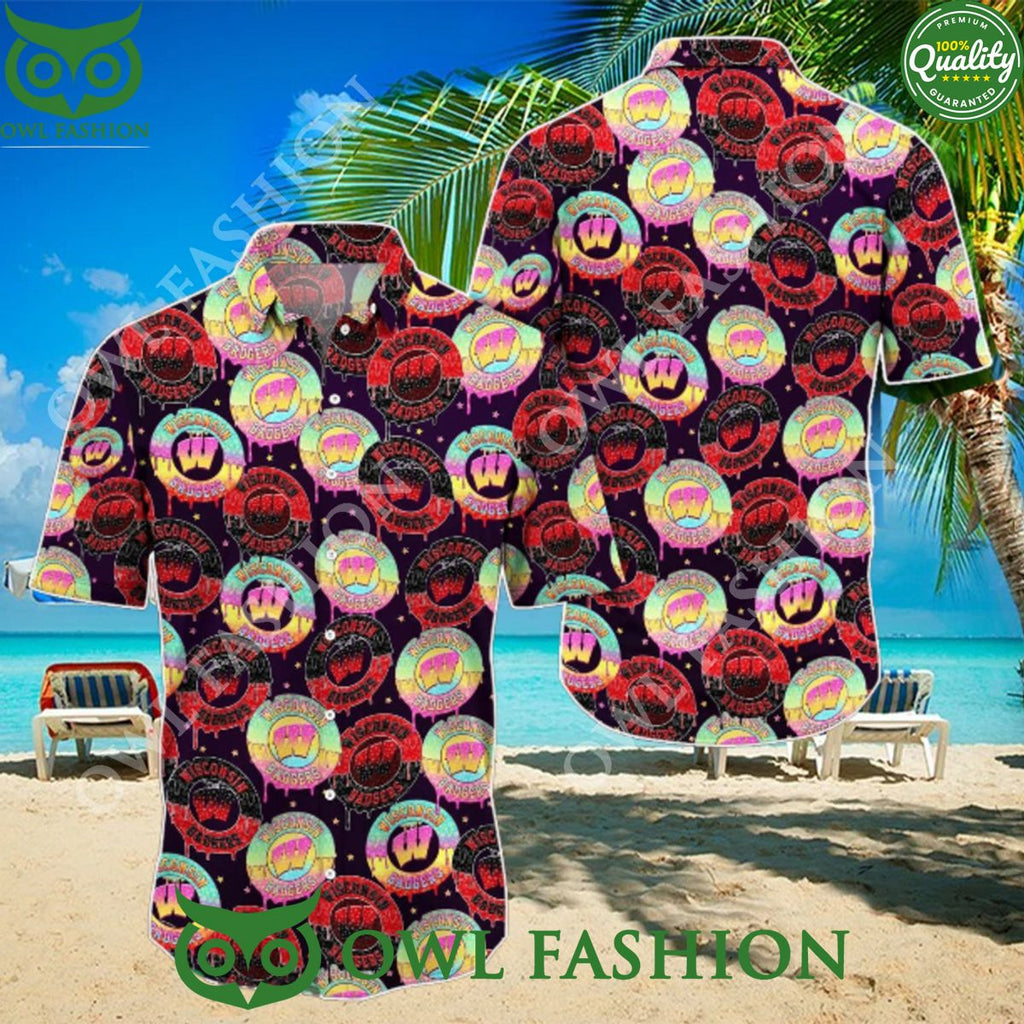 Wisconsin Badgers MLB Hawaiian Shirt Best Design For Sport Fans