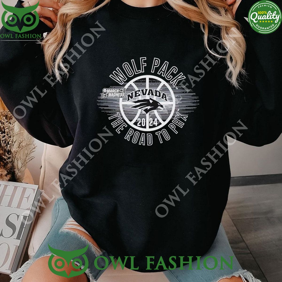 Wolfpack 2024 Nevada 2024 The Road To Phx March Madness NCAA sweatshirt