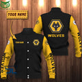 Wolverhampton Wanderers F.C Premier League Custom Baseball Jacket