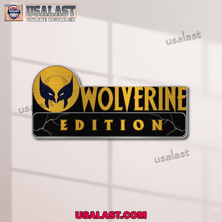 Wolverine Edition Laser Engraved Car Name Badge
