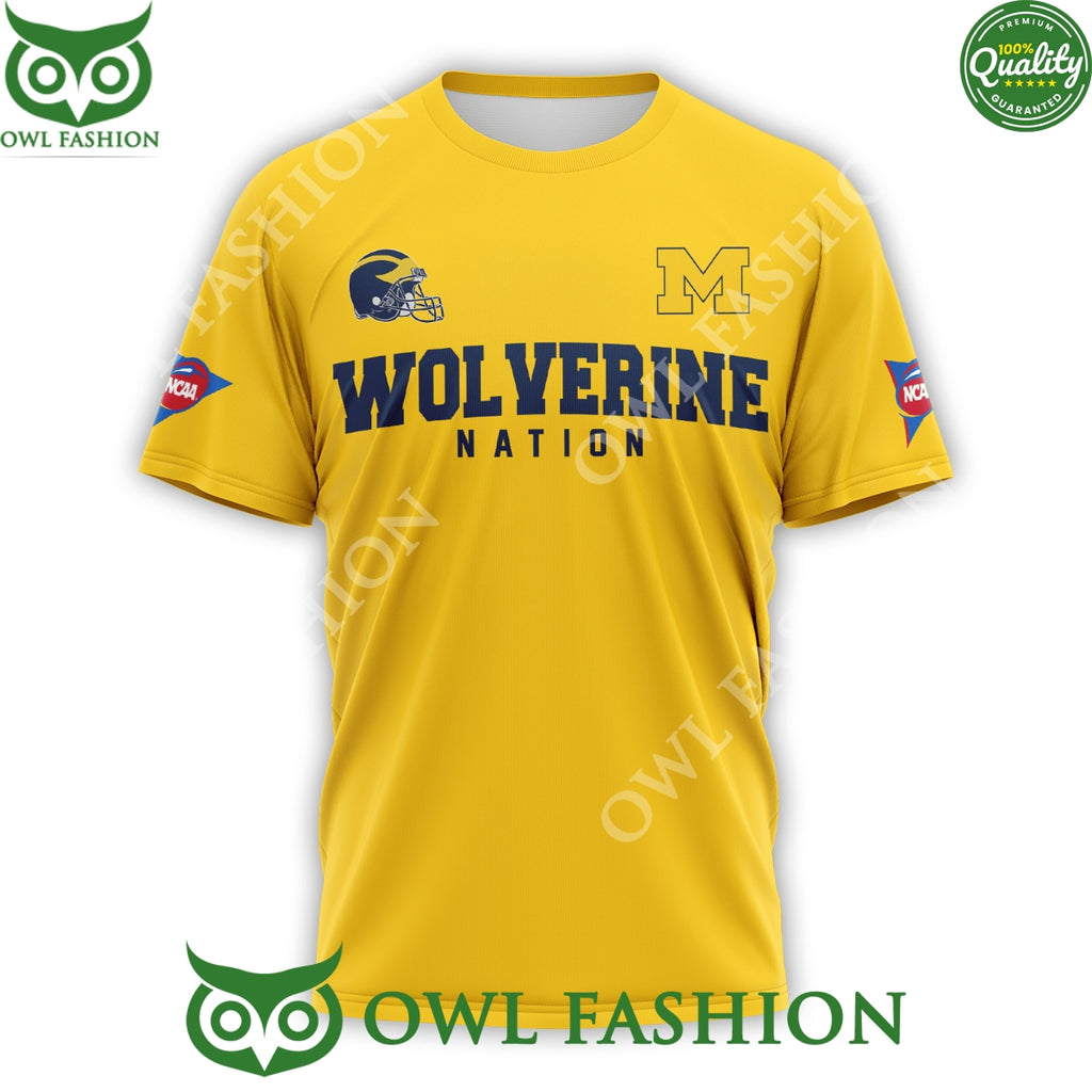 Wolverine Nation Damn Right I am a Wolverines fan win or lose skull t shirt
