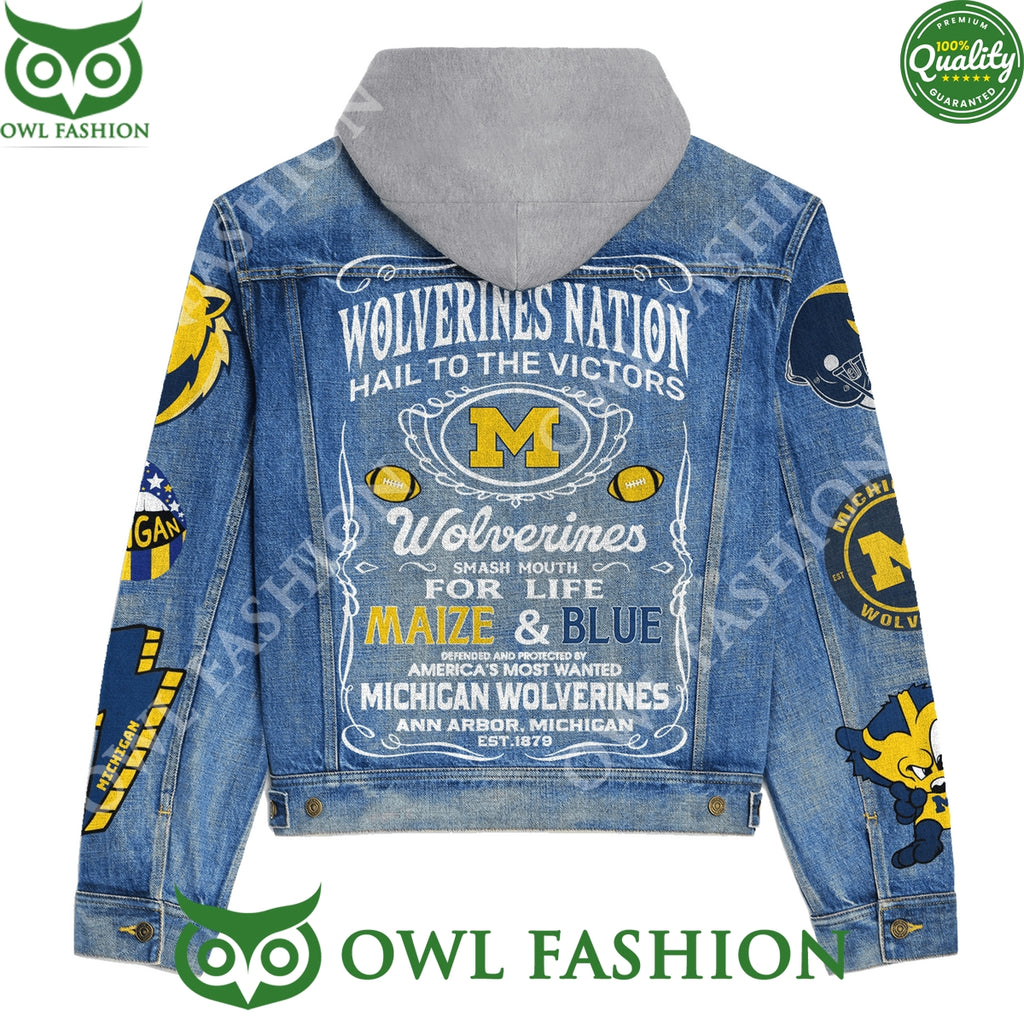 Wolverine Nation Hail To The Victors Denim Jacket