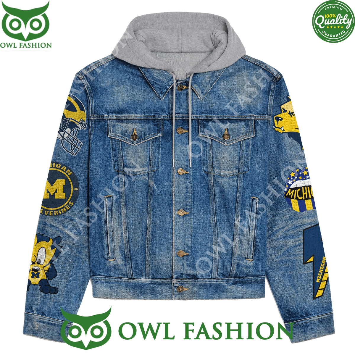 Wolverine Nation Hail To The Victors Denim Jacket
