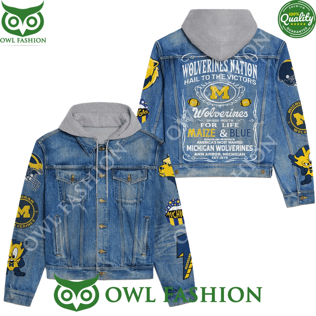 Wolverine Nation Hail To The Victors Denim Jacket