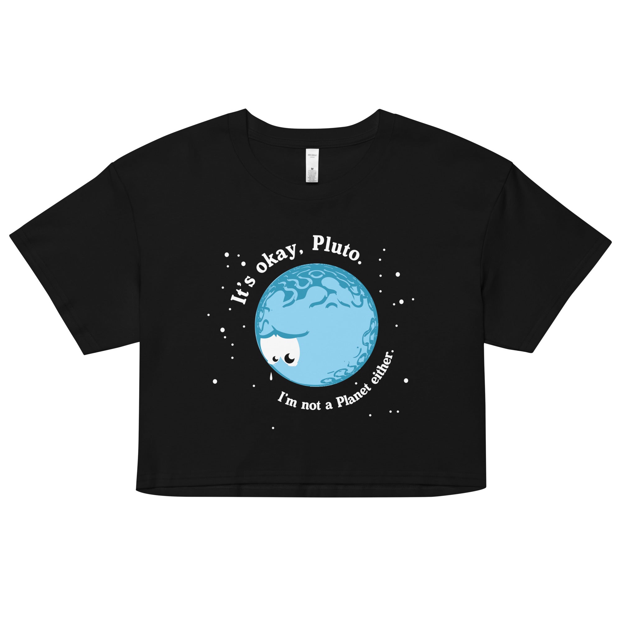 It's Okay Pluto Women's Crop Tee