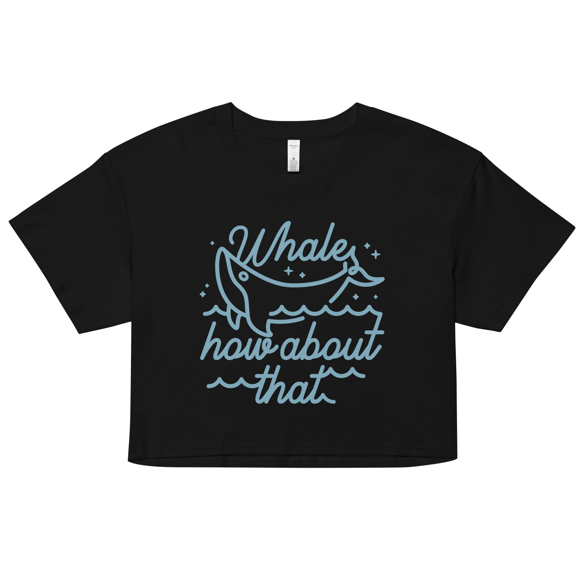 Whale How About That Women's Crop Tee