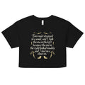 Two Roads Diverged Women's Crop Tee