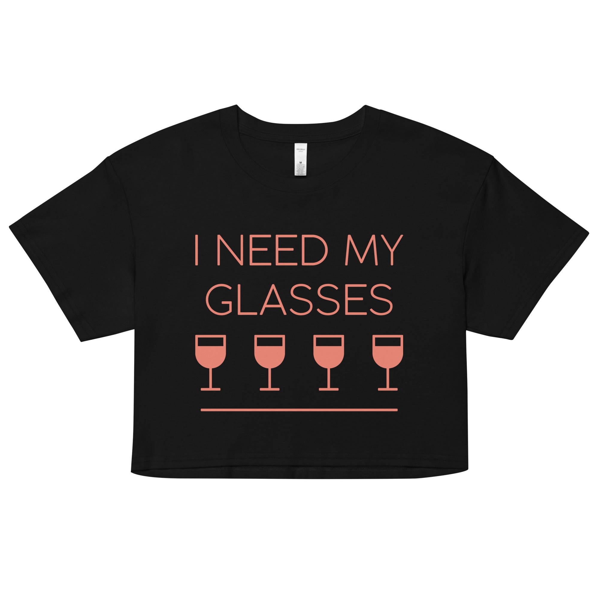 I Need My Glasses Women's Crop Tee