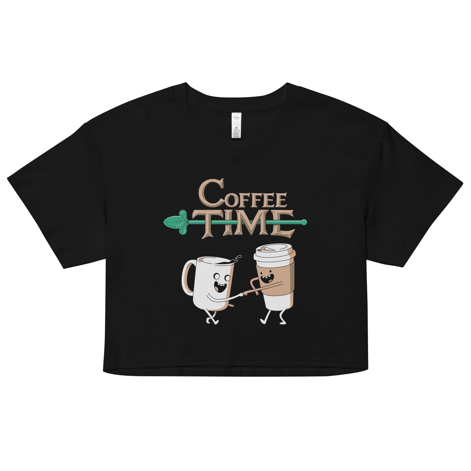 Coffee Time Women's Crop Tee