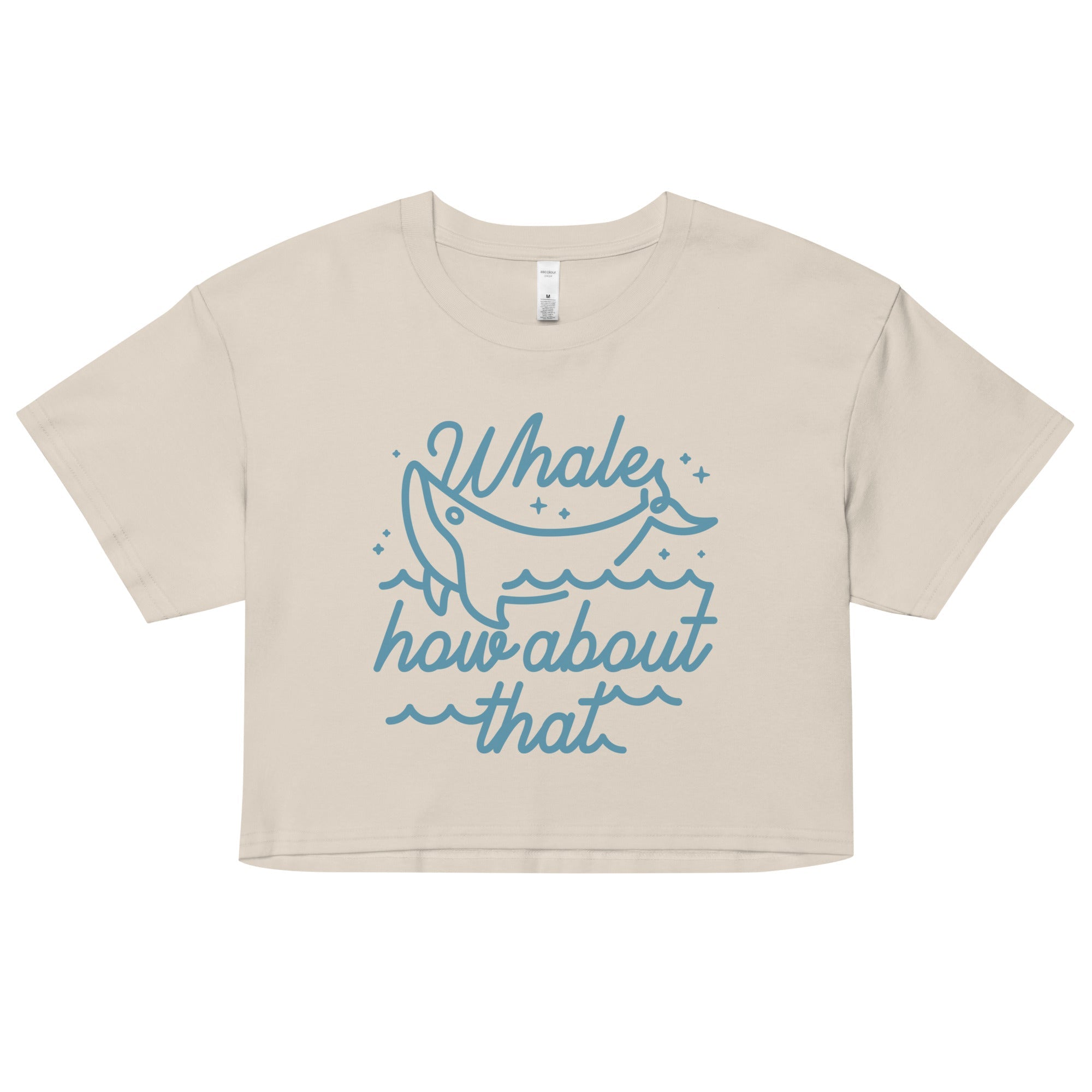 Whale How About That Women's Crop Tee
