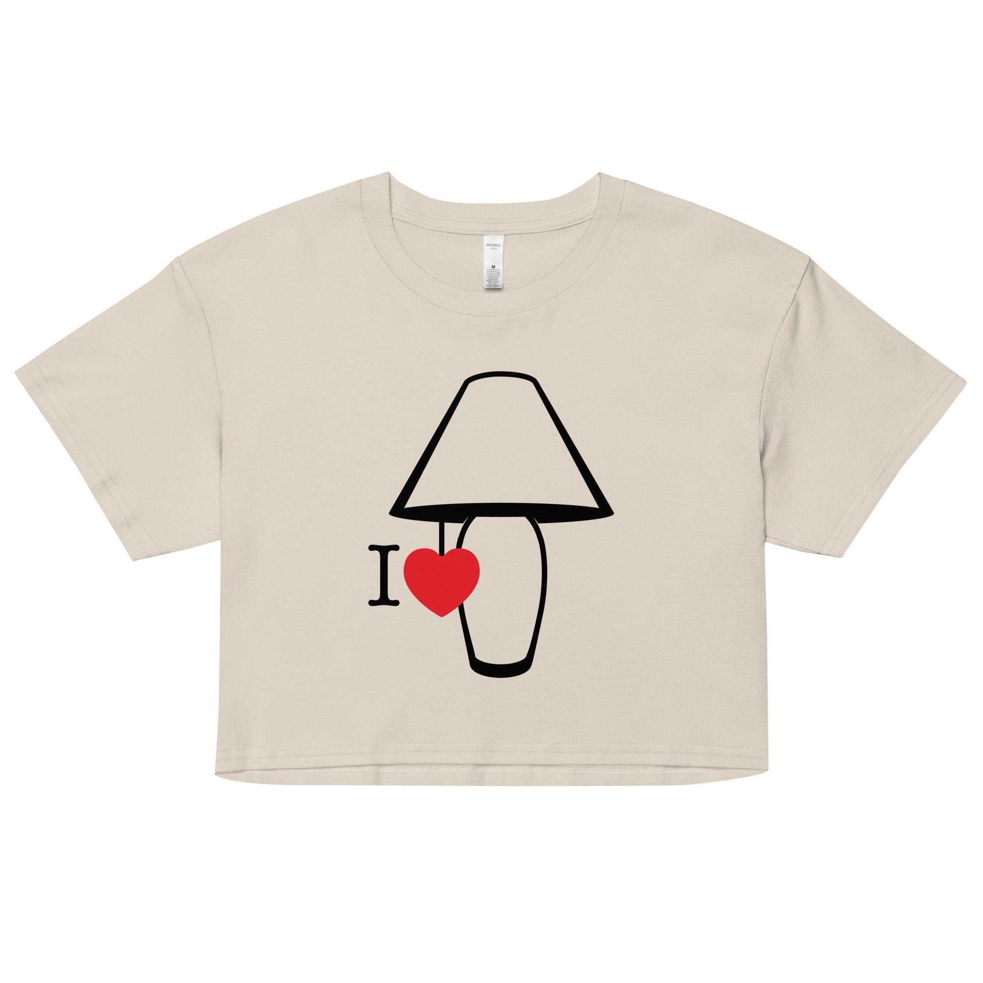 I Love Lamp Women's Crop Tee