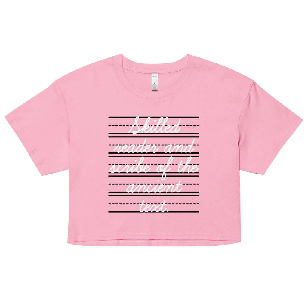 Skilled Reader And Scribe Of The Ancient Text Women's Crop Tee