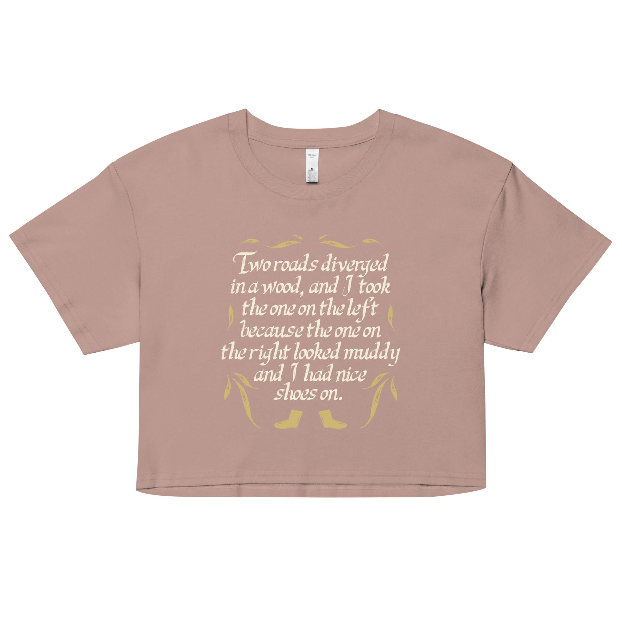 Two Roads Diverged Women's Crop Tee
