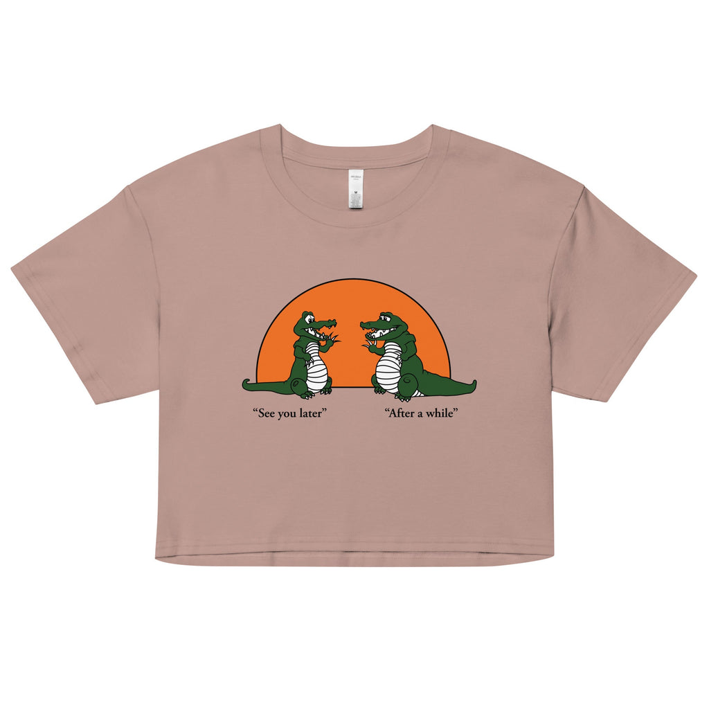See You Later Alligator Women's Crop Tee