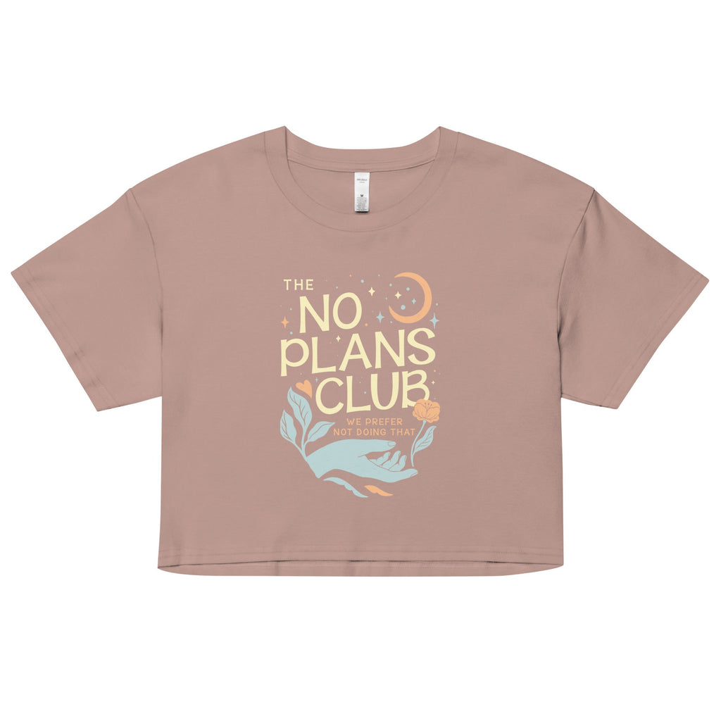No Plans Club Women's Crop Tee