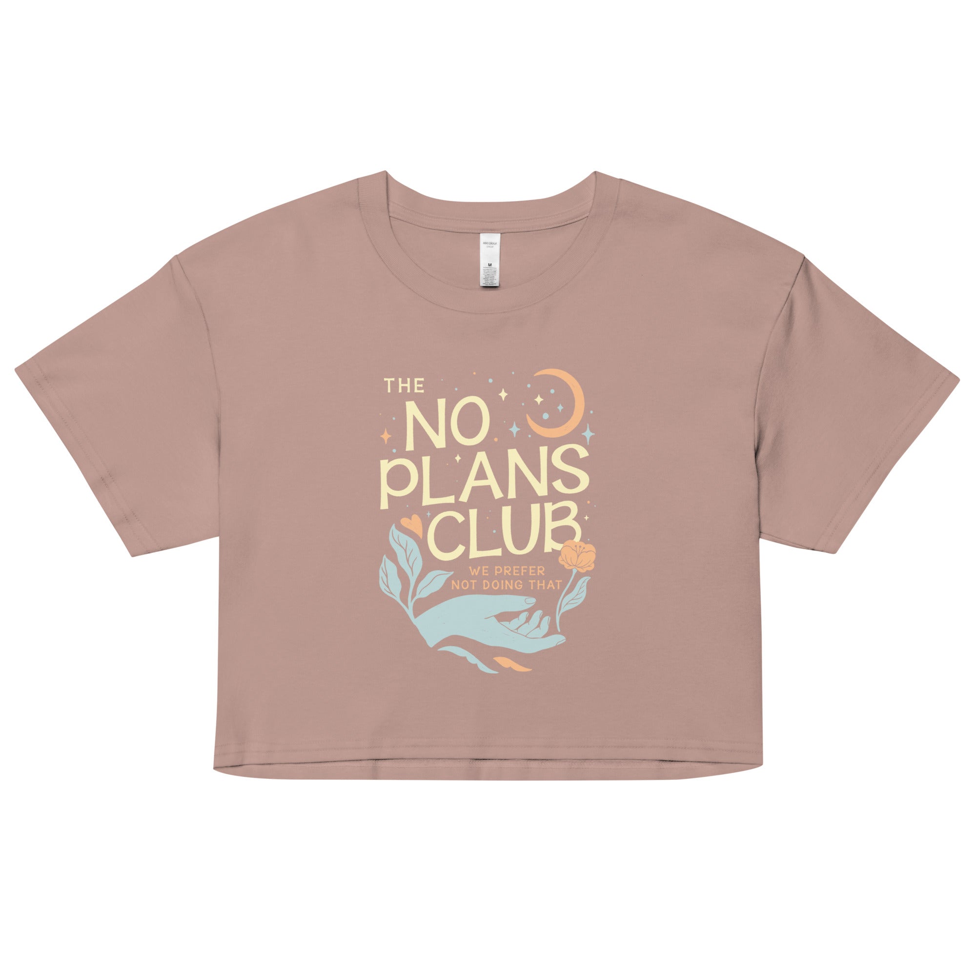 No Plans Club Women's Crop Tee
