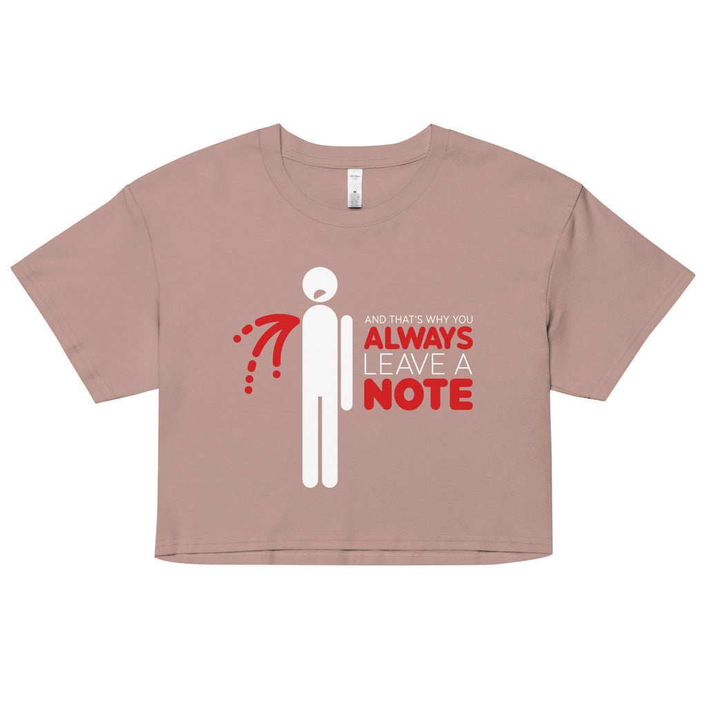 Always Leave A Note Women's Crop Tee