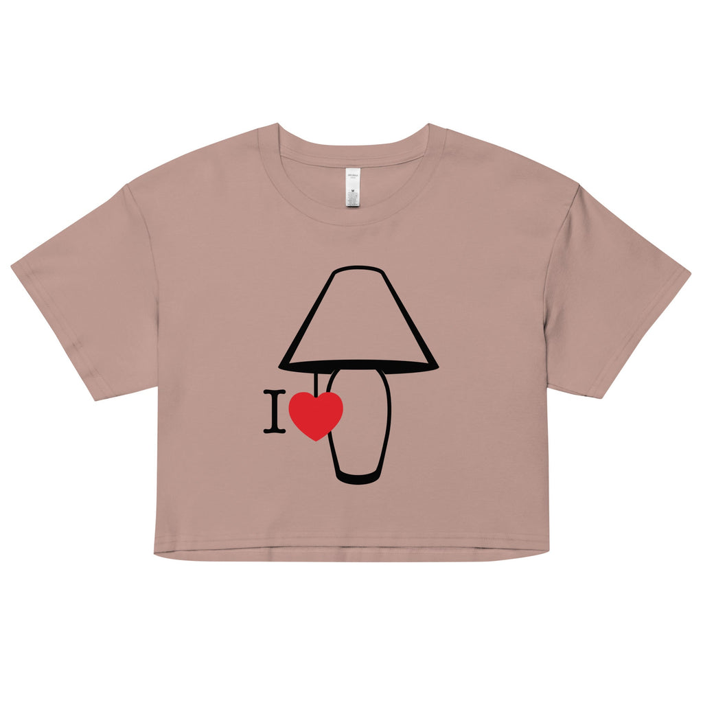 I Love Lamp Women's Crop Tee