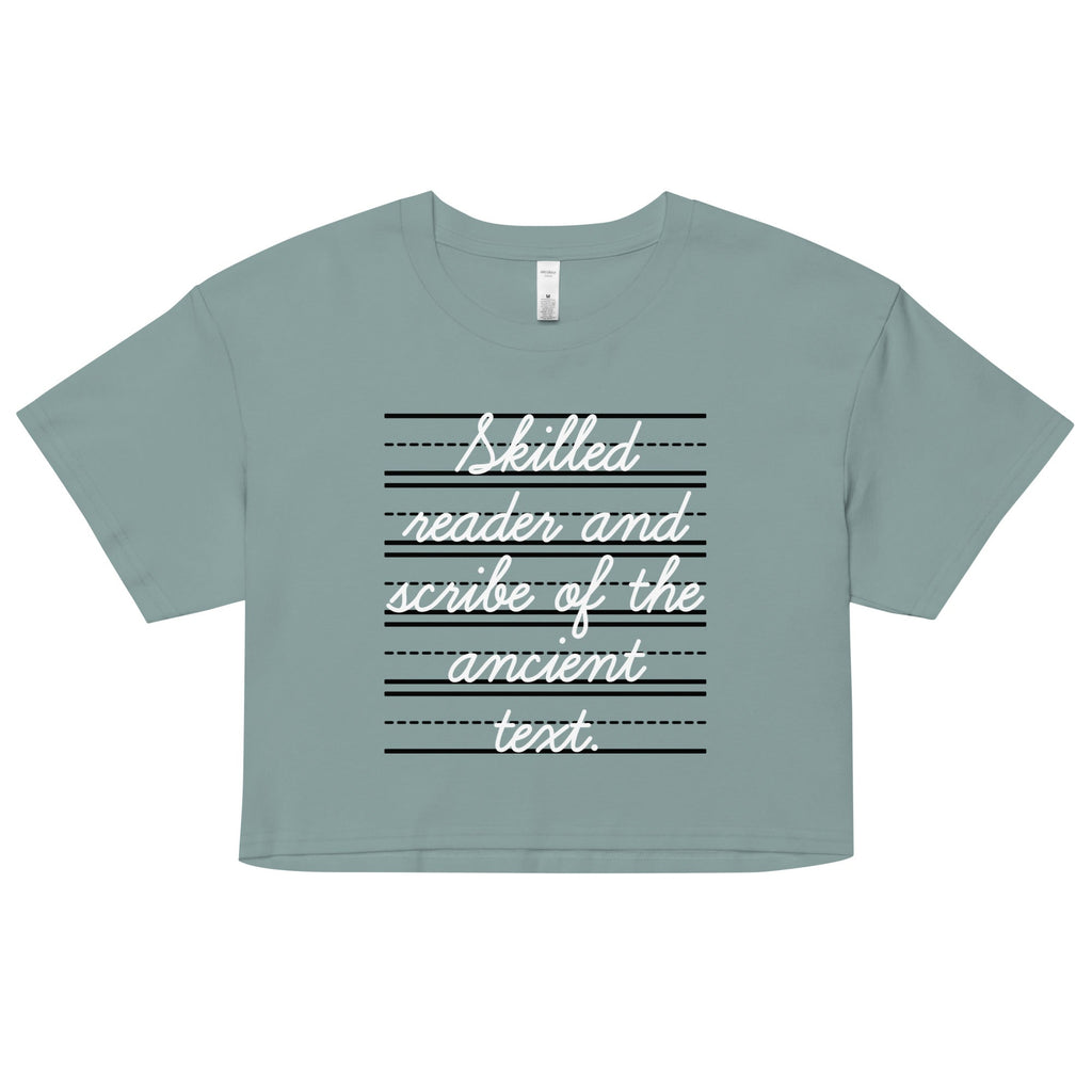 Skilled Reader And Scribe Of The Ancient Text Women's Crop Tee