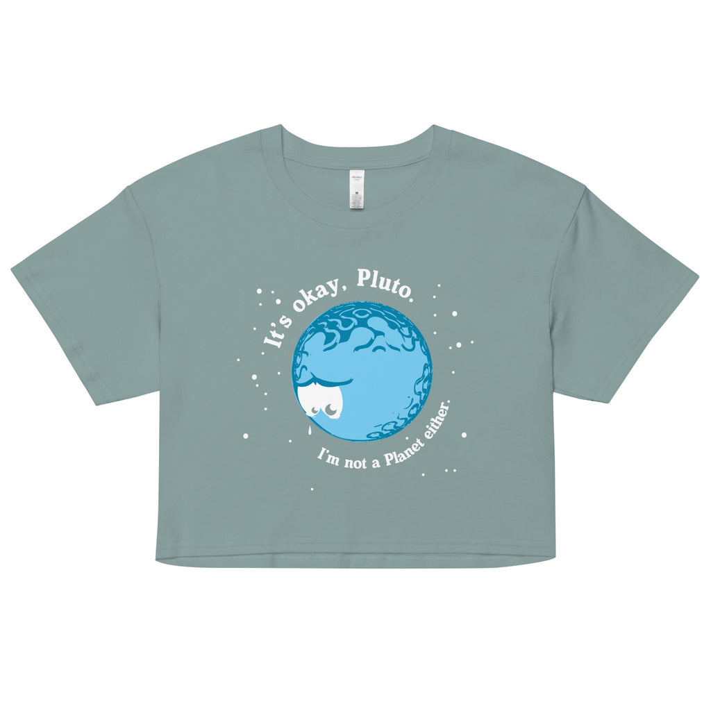 It's Okay Pluto Women's Crop Tee