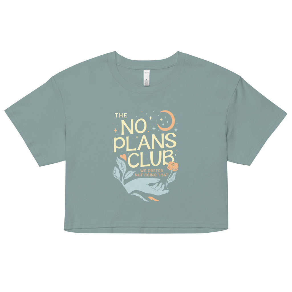 No Plans Club Women's Crop Tee