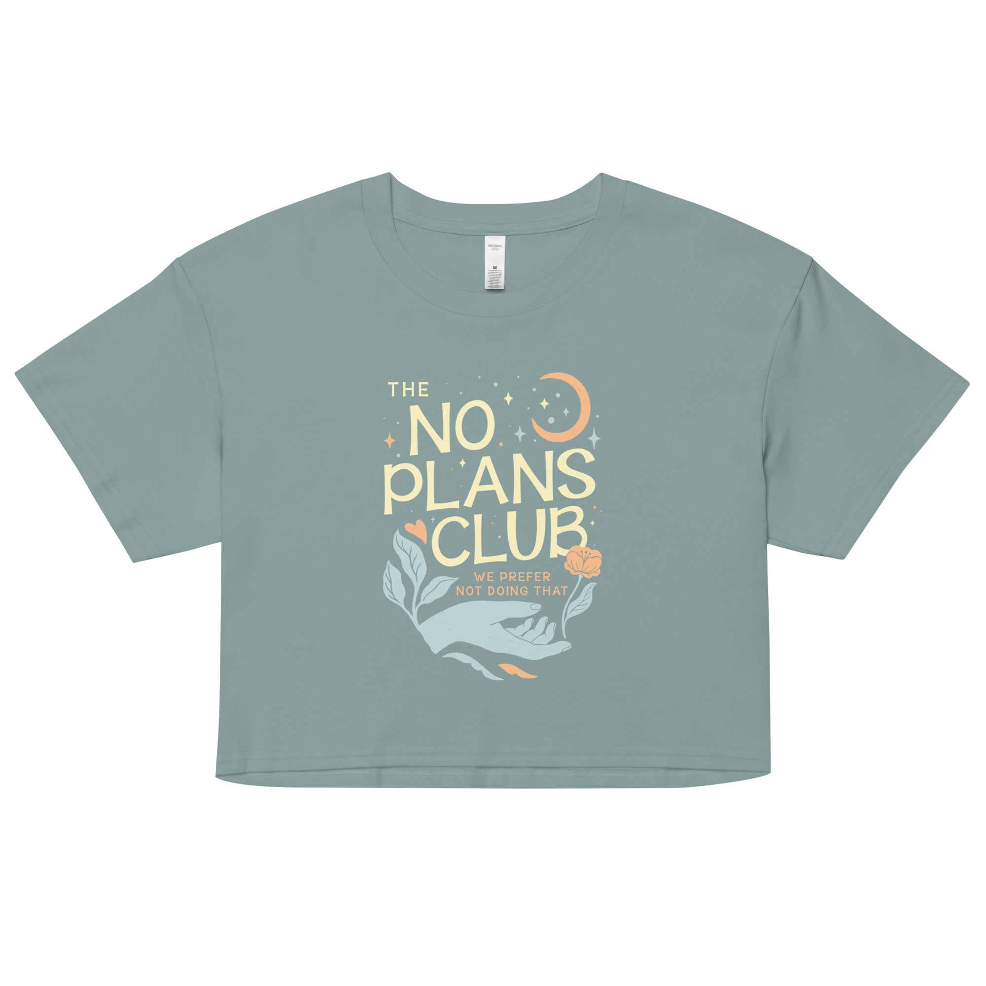 No Plans Club Women's Crop Tee